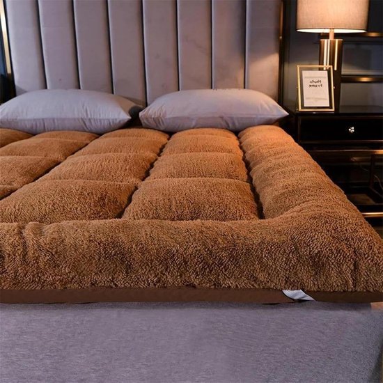 Opvouwbare Matras - Japanse Futon - Comfortabel Slapen - Omkeerbaar Vier Seizoenen - 100x200cm - Wit