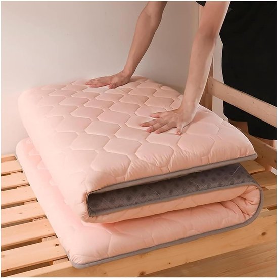 Opvouwbare Matras - Japanse Futon - Flexibel Slapen - Ademend Katoen - 150x200cm - A van Merkloos