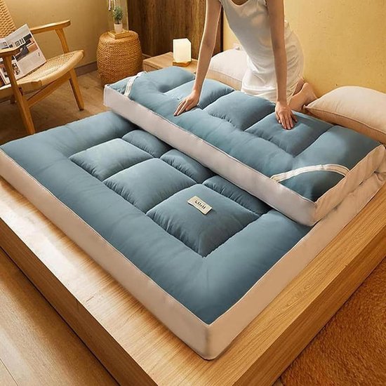 Opvouwbare Matras - Japanse Futon - Ontspannen Slapen - Dikke Vloerligbank - 5 cm Dik - Kleur F