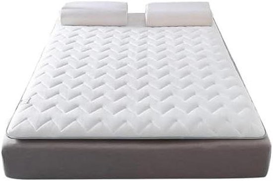 Opvouwbare Matras - Japanse Futon - Ruimtebesparend Slapen - Hypoallergeen Katoen - Dikte 5cm - Wit