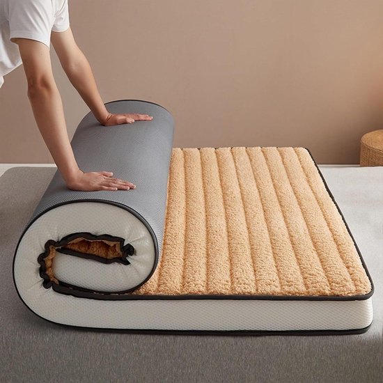 Opvouwbare Matras - Japanse Mat - Kamperen - Diamant Patroon - Volledige Maat - Blauw