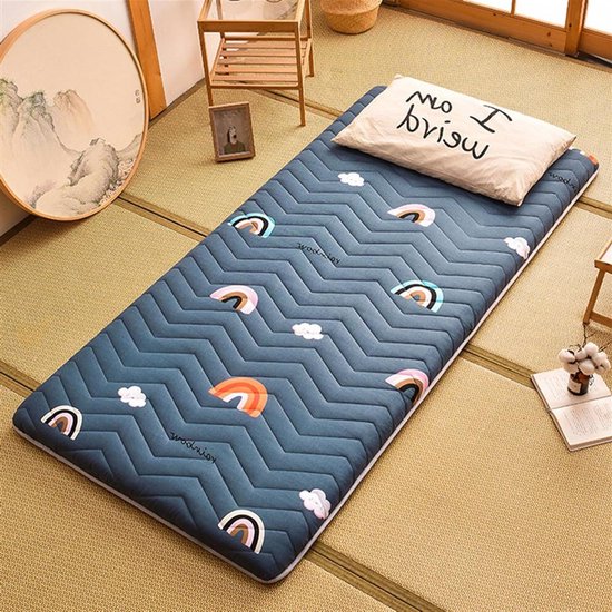 Opvouwbare Matras - Japanse Vloermat - Comfortabel Slapen - Ademend Polyester - 100x200 cm - C