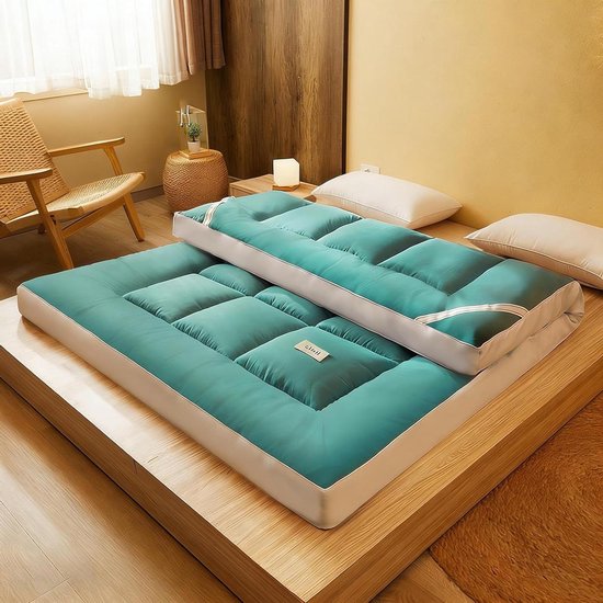 Opvouwbare Matras - Slaapmat Tatami - Comfortabel Slapen - Ademend Geborsteld Materiaal - 182 cm - Stijl 4