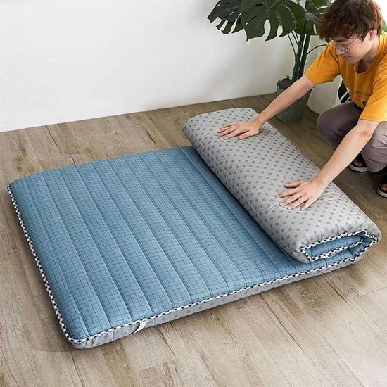 Opvouwbare Matras - Tatami Futon - Comfortabel Slapen - Ademende Katoen Stof - 100 x 200 cm - A