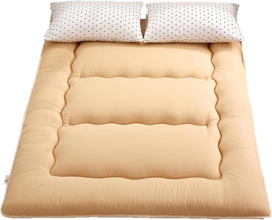 Opvouwbare Matras - Vloer Ligstoel - Comfortabel Slapen - Huidvriendelijke Stof - 135x200cm - Natuurlijk