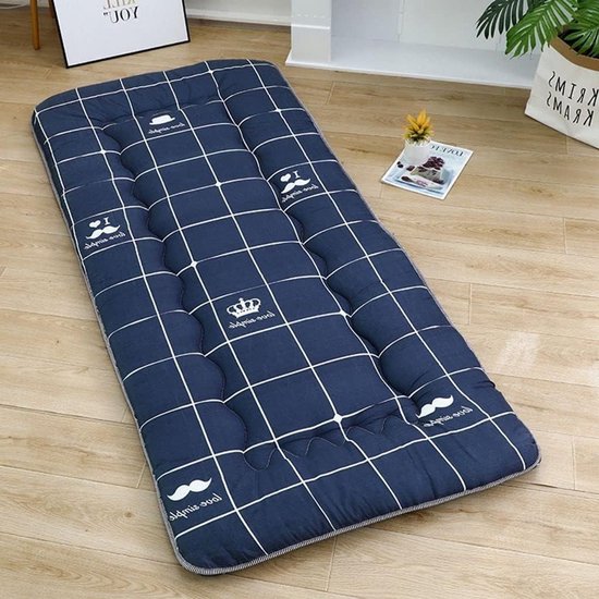 Opvouwbare Matras - Vloer Matras - Comfortabel Slapen - Verstevigde Structuur - 90x200cm - Grijs