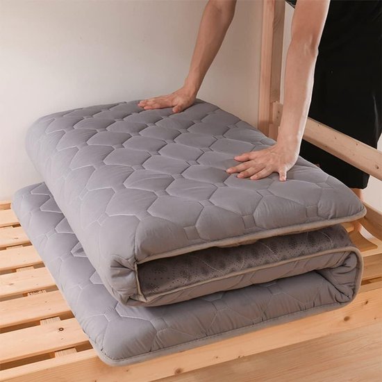 Opvouwbare Matras - Vloerbed Gasten - Comfortabel Slapen - Ruimtebesparend Ontwerp - N.v.t. - Grijs