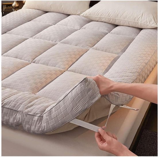 Opvouwbare Matras - Vloerbed Gastenbed - Comfortabel Slapen - Extra Vulling Laag - 120 x 200 cm - Grijs