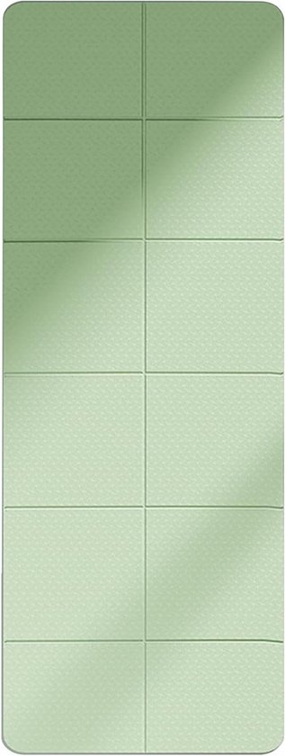 Opvouwbare Oefenmat - Reismat Trainingspad - Yoga Pilates Fitness - Dun Lichtgewicht Ontwerp - 183x61cm - Groen