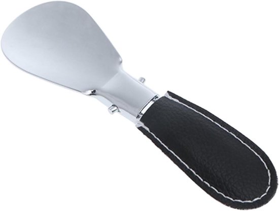 Opvouwbare Schoenlepel - Hulpmiddel Schoenen - Gemakkelijk Schoenen - Duurzaam Metaal - 125 cm - Zwart