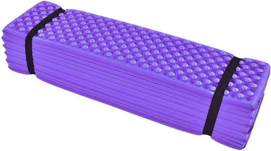 Opvouwbare Schuimmat - Kampeermat Slaapmat - Buiten Kamperen - Waterdicht XPE Materiaal - 192 x 56 cm - Paars