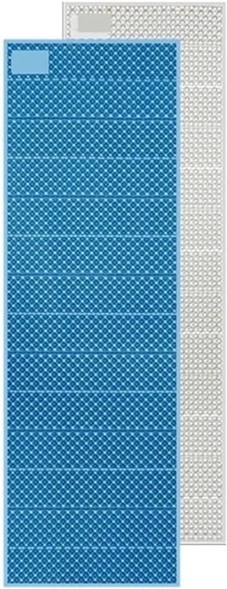 Opvouwbare Slaapmat - Schuim Mat - Kamperen Outdoor - Dubbelzijdig Aluminium - 195x60cm - Blauw Groen van Merkloos
