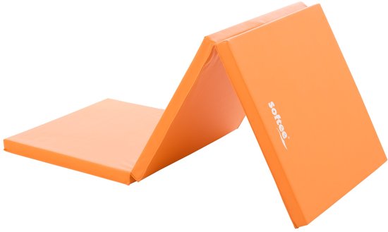 Opvouwbare Softee Vloermat 180x60x4cm Oranje - UNI van Merkloos