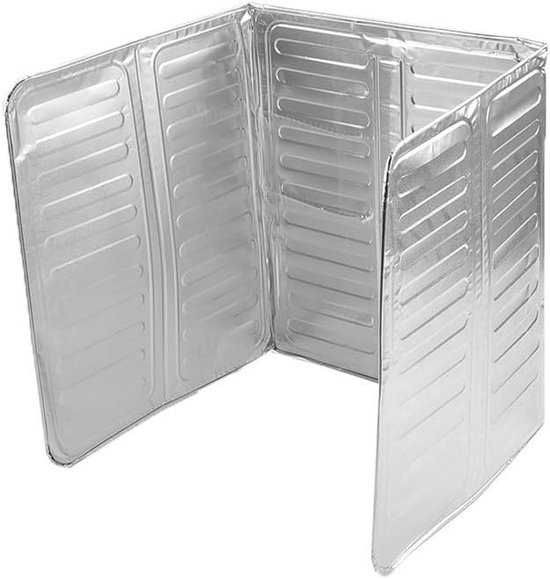 Opvouwbare Spatscherm - Olie Vanger - Koken Beschermen - Drie Panelen - 84 x 32.5 cm - Zilver