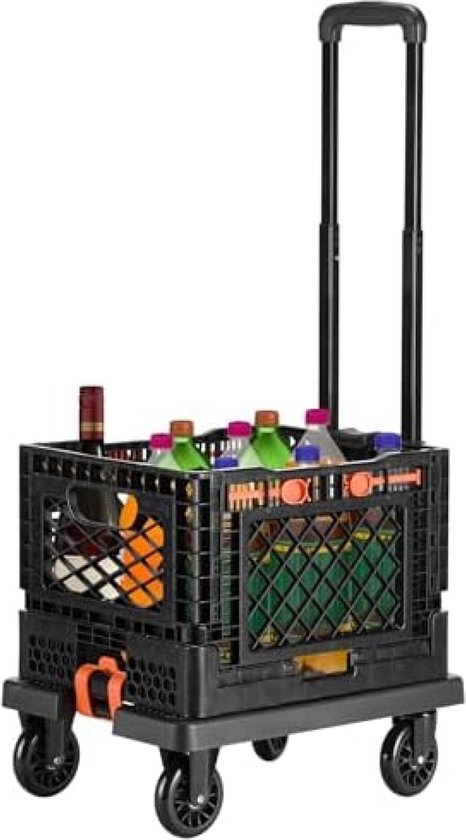 Opvouwbare steekwagen met boodschappenkrat van Samsonite