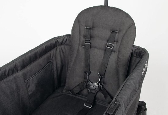 Opvouwbare stoel voor bolderkar - comfort en gebruiksgemak - 1 stuk - blauw - stof van Leco