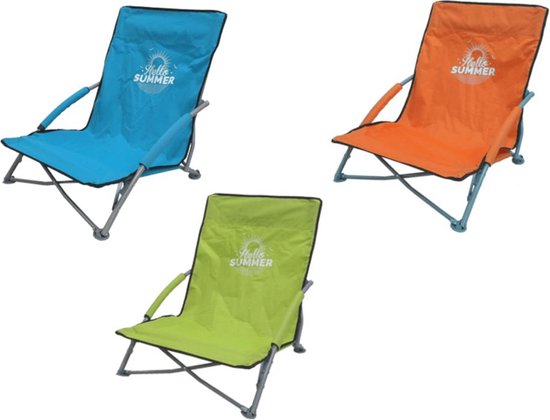 Opvouwbare strandstoel in draagtas 57x52x65cm