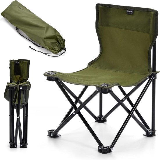Opvouwbare Strandstoel voor Camping en Picknicken - Wandelen Kamperen - Draagbare Vissersstoel strandstoel opvouwbaar van Merkloos