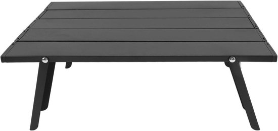 Opvouwbare Strandtafel - Campingtafel Lichtgewicht - Buitenactiviteiten Genieten - Duurzame Aluminium Constructie - 40 x 28 cm - Zilver