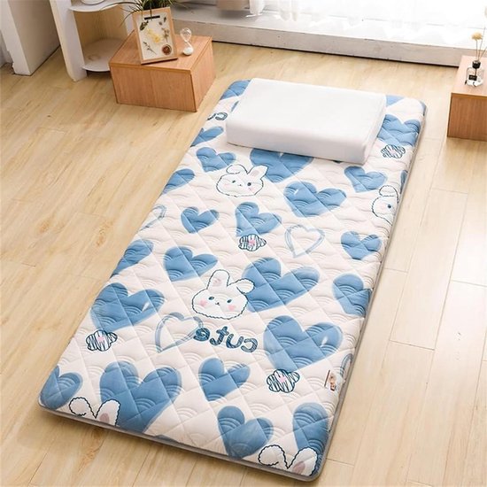 Opvouwbare Tatami Mat - Japanse Futon Vloermat - Flexibel Slapen - Huidvriendelijke Stof - 90x190cm - Wit