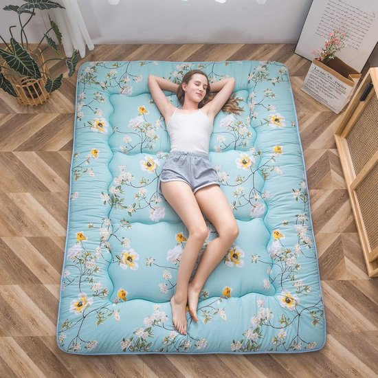 Opvouwbare Tatami Matras voor Comfortabel Slapen – Dikker Futon met Memory Foam en Polyester Vulling van Siebwin