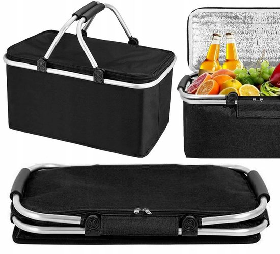 Opvouwbare Thermische Picknickmand - Grote Isolatie Boodschappentas van Merkloos