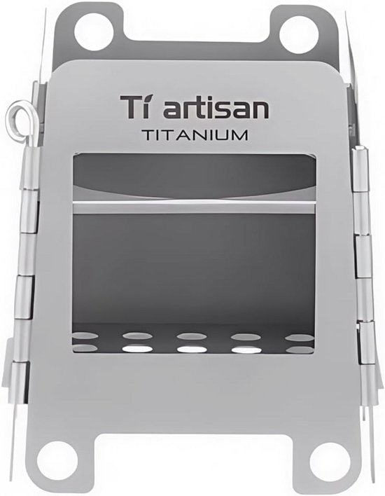 Opvouwbare Titanium Houtkachel voor Outdoor Camping en BBQ van Merkloos