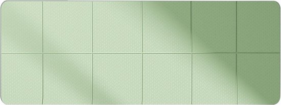 Opvouwbare Trainingsmat - Yogamat Pilatesmat - Thuis Sporten - Dun Lichtgewicht Ontwerp - 183 x 61 cm - Groen