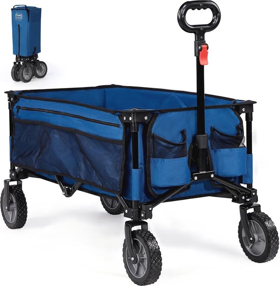 Opvouwbare Transportwagen voor Strand, Tuin en Kamperen - Capaciteit tot 100 kg van LifeGoods