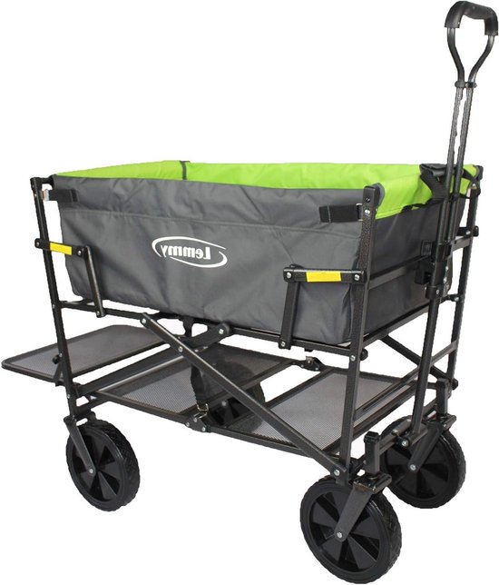 Opvouwbare tuinbolderkar Europees kampioenschap EM biertransportwagen - grijs groen - zonder vaste riem Bolderkar van Sekey