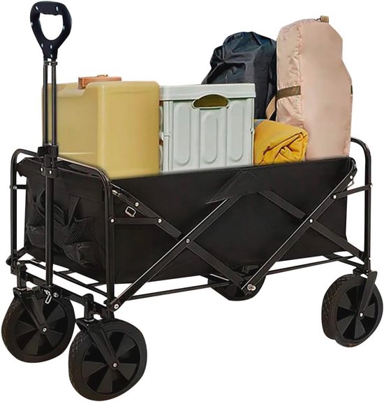 Opvouwbare Tuinkar met Grote Capaciteit - Voor Strand, Tuinieren, Outdoor, Kamperen en Winkelen van Sekey