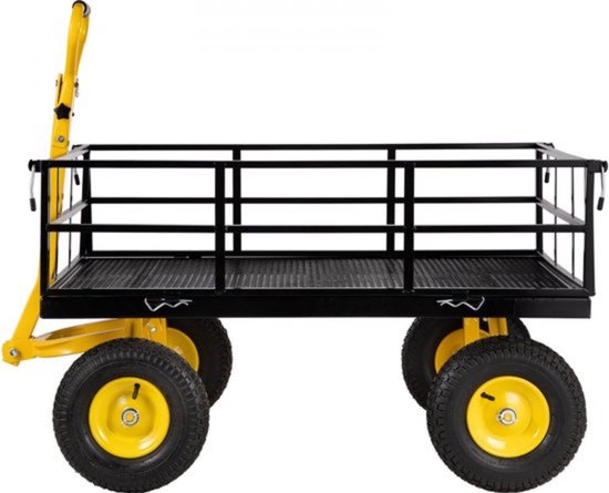 Opvouwbare Tuinwagen - 112x75x27cm - Voor Tuin & Strand Max 635kg van Relaxwonen.