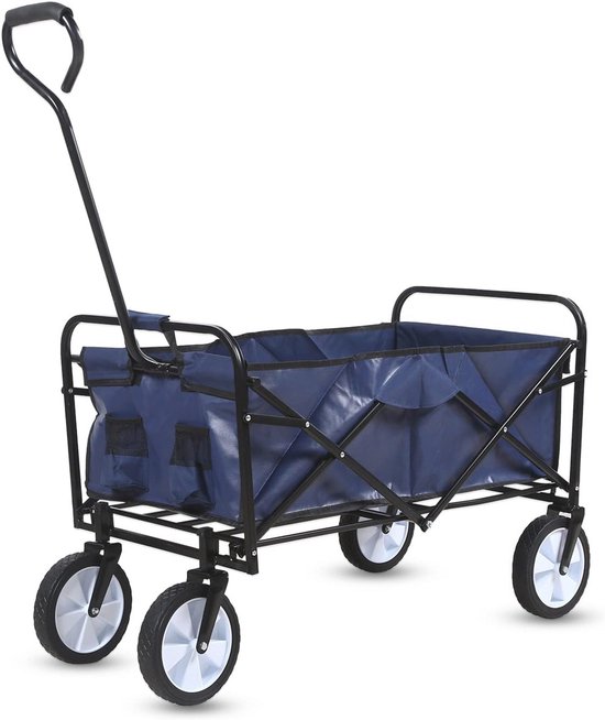 Opvouwbare Tuinwagen Met 360 Graden Draaibare Wielen - 100 Kg Capaciteit van Sekey