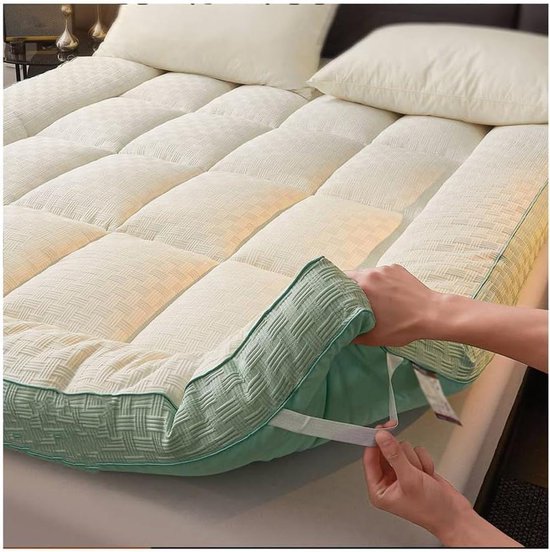 Opvouwbare Vloermatras - Japanse Futon - Comfortabel Slapen - Extra Vulling Laag - 80 x 190 cm - Grijs