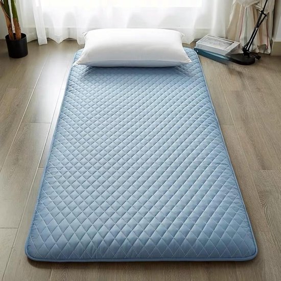 Opvouwbare Vloermatras - Japanse Futon - Comfortabel Slapen - Hoge Dichtheid Schuim - 120 x 200 cm - Blauw