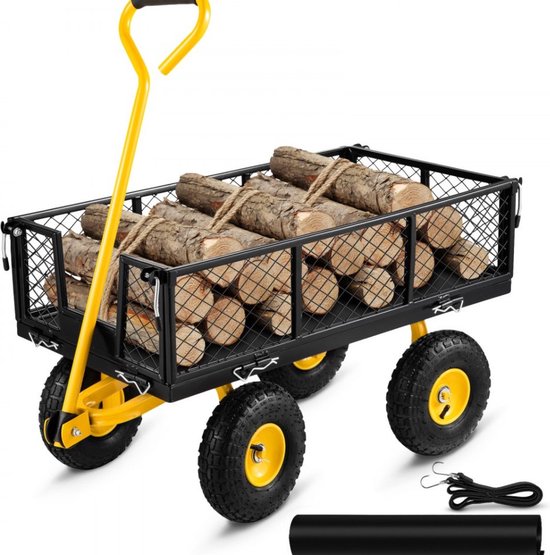 Opvouwbare Wagen Tuin Wagen Transportwagen Strandkar Handkar 408kg Apparatuurwagen Tuinwagen Apparatuurwagen Handwagen 96x51x22cm van TecTake