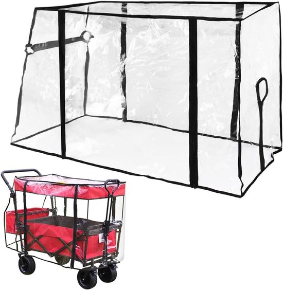 Opvouwbare Wagon Regenhoes - Bescherming voor Tuinwagon - Heldere