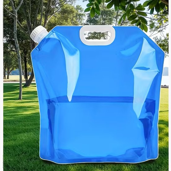 Opvouwbare waterjerrycan - Waterreservoirs 10 Liter Flexibele Waterjerrycan met Dicht Deksel en Kraanschakelaar -Waterreservoir voor nood -Outdoor life - Noodpakket -Noodpakket voor thuis --Draagbare Drinkwaterzak voor Noodsituaties van Merkloos