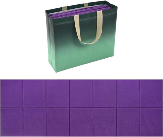 Opvouwbare Yogamat - Outdoor Slaapmat - Kamperen Wandelen - Lichtgewicht Inclusief Tas - 173 x 61 cm - Paars
