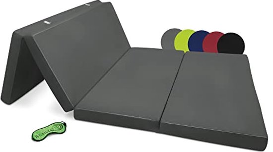 Opvouwmatras 100x200 cm - Reismatras en Logeermatras - Vouwbare Zitzak in Antraciet