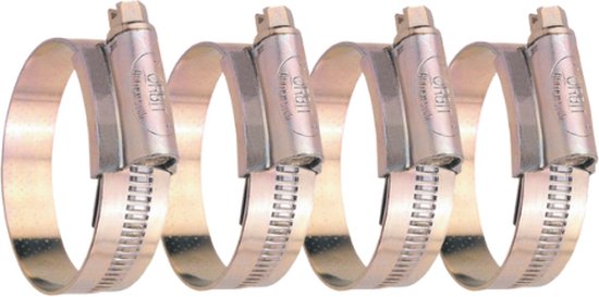 Orbit slangklem 45 - 60mm 4-delige set van Orbit