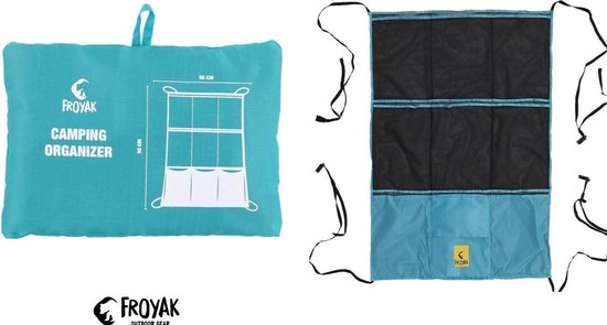 Organizer - Kamperen - Opbergzak - Froyak - 90x60 - Op reis - Onderweg van Froyak