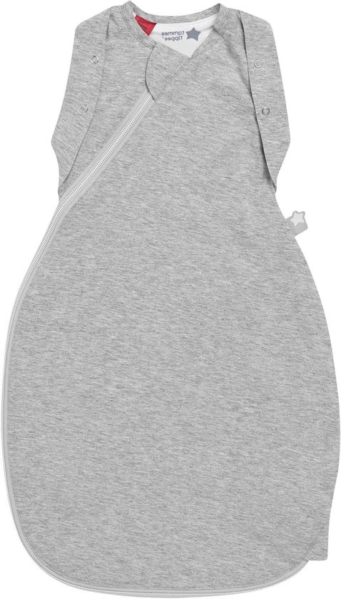Originele Grobag Swaddle Bag Babyslaapzak 0-3 m 2.5 TOG - Sky Grey Marl, Hip Healthy Design van Tommee Tippee