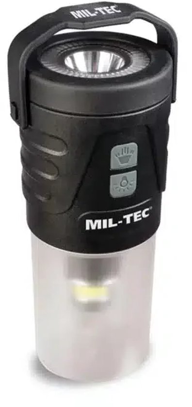 Originele Mil-Tec Oplaadbare Led Lantaarn – Betrouwbare Noodverlichting voor Thuis & Onderweg - Camping - Outdoor