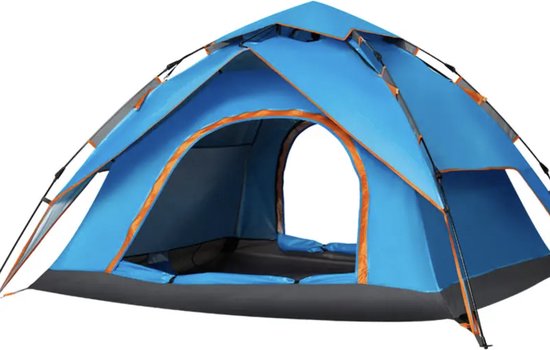 Orion Store - Tent –Familietent - Hoogwaardige Tent - Dubbele Deur Tent - Enkele Laag Volautomatische Outdoor Glamping Tent - Camping Tent - 3-4 Person Tent van Orion