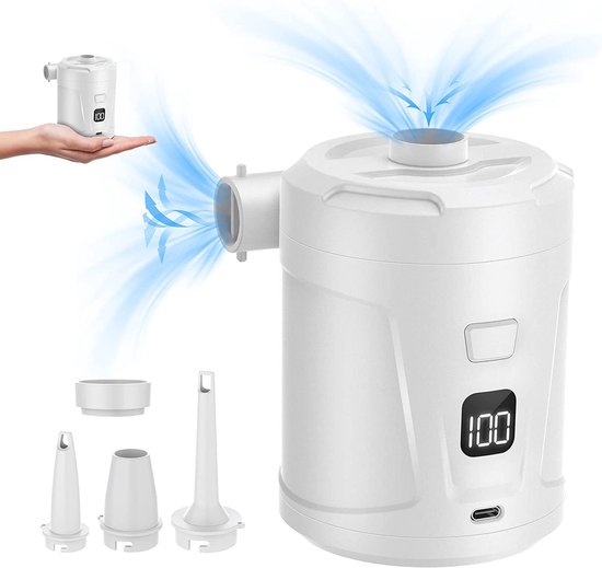 Outdoor camping kleine elektrische laadpomp home car draagbare elektrische laadpomp, wit van Xiaomi