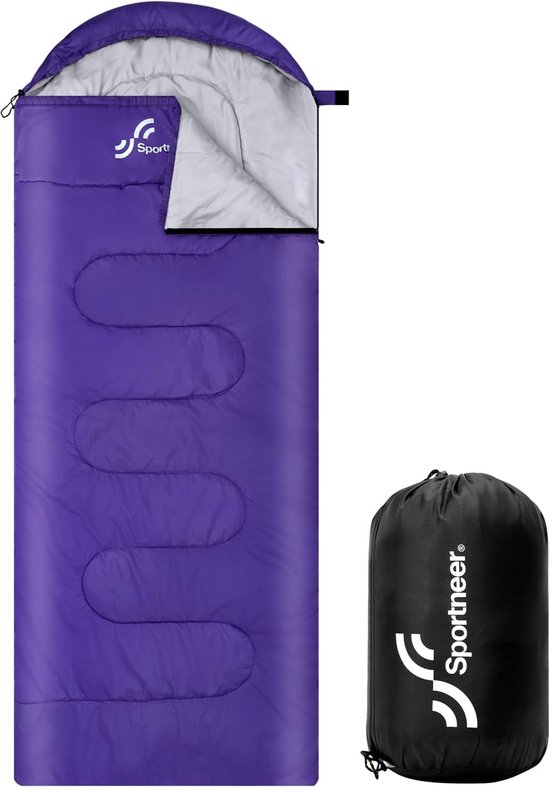 Outdoor Camping Slaapzak 3-4 Seizoenen - 220 x 85 cm - Draagbaar Ultralicht - Warme Zomer Slaapzakken - Kinderen Volwassenen - Trekking Reizen Wandelen van Merkloos