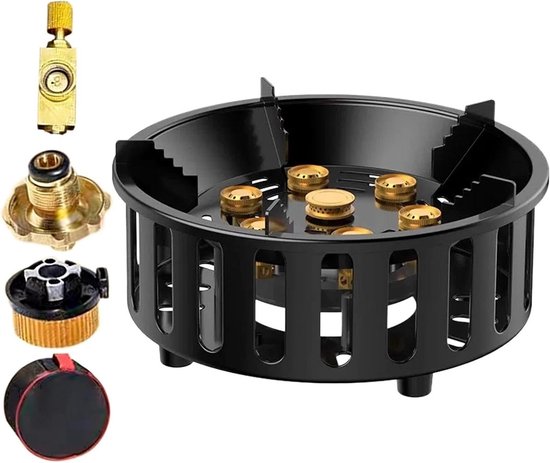 Outdoor Kooktoestel - Campingbrander Wandelen - Snel Koken Buiten - Windbestendige Vlam - 26x26x15 cm - Zilver