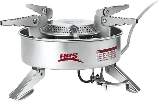 Outdoor Kooktoestel - Compacte Brander - Kamperen en Hiken - Werkt bij kou - 24x24x12 cm - Zilver