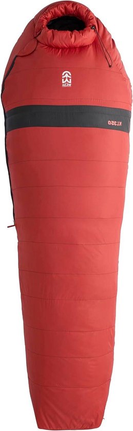 Outdoor slaapzak - Dons slaapzak - Kamperen en wandelen - Ganzendons vulling - 215 x 80 cm - Rood/zwart